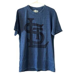 Red Jacket St Louis CARDINALS Blue T-Shirt Size‎ Medium Athletic Athleisure